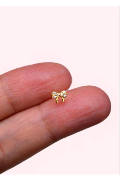 G Sport POLO Stainless Steel Tragus Piercing - Ribbon Detailed