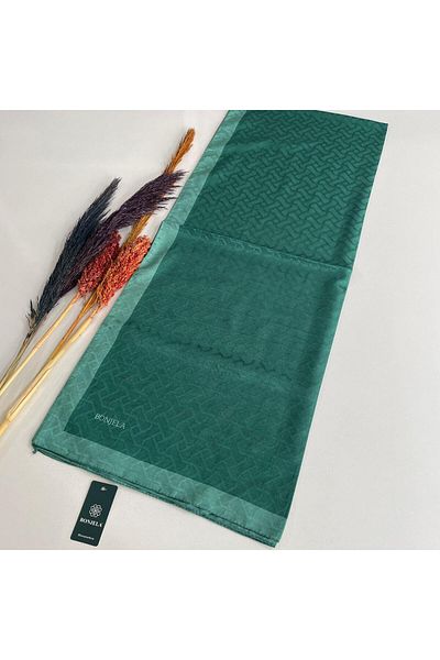 Levidor Bonjela Monogram Emerald Shawl - JZ0320