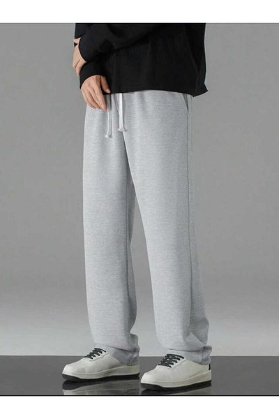 yg ydn giyim ComfortablE Cut Gray Baggy SwEatpants