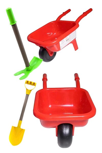 A-T AYZE-TRENDY ÇOCUK BAHÇE OYUN EL ARABASI VE  KAZMA KÜREK SET 30320