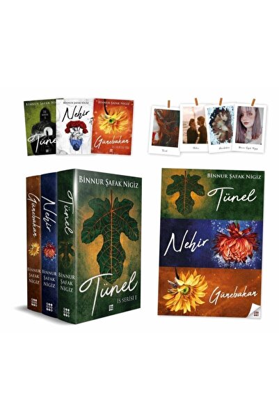 dokuzyayinlari Nehir - Tünel - Günebakan Iş Serisi Binnur Şafak Nigiz 3 Kitap