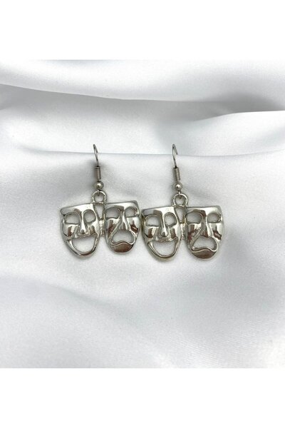 Herşey Nota أقراط وجه مسرح البكاء المبتسم