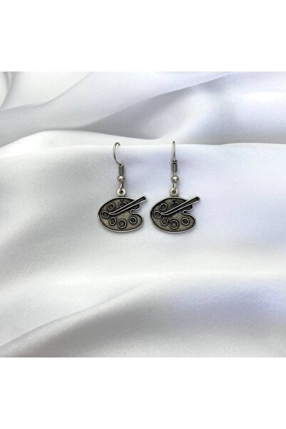 Herşey Nota Palet Küpe Resim Öğretmeni Ressam Küpe