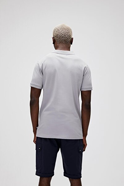 Bad Bear Men's Gray Polo T-shirt - Stark