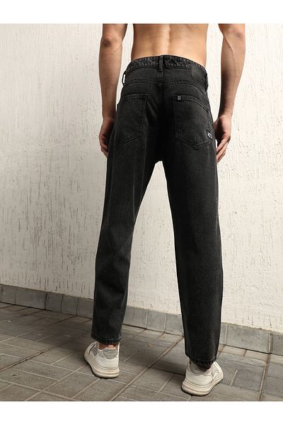 Hubberholme By Styli Orta Bel Rahat Kesim Yıpranmış Kot Pantolon