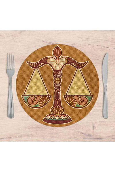 Egebella Astrology - Zodiac Sign Themed American Service - Decorative Stamp - Scale Sign