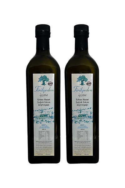 2'li paket İpsana Erken Hasat Soğuk Sıkım 1000 ml Şişe