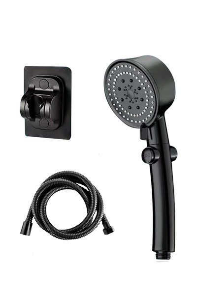 Factorial 5 Fonksiyonlu Duş Başlığı Seti 5 Farklı Modlu Yapışkan Askı Aparatl...