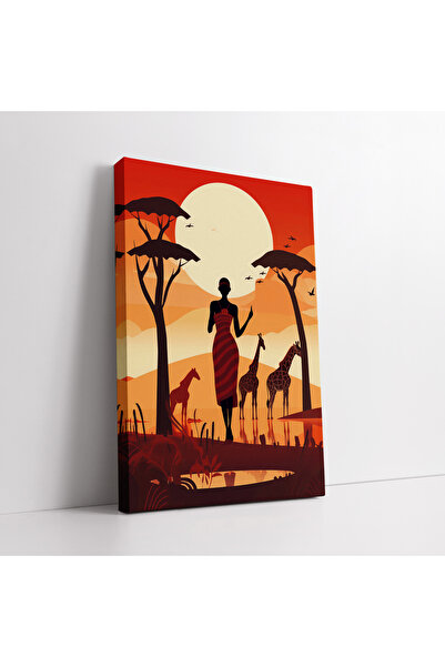 KOSS Dijital Tablou etnic abstract african pe pânză