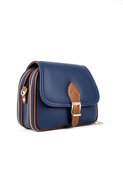 Lal Shoes & Bags Geantă de damă albastru bleumarin - cu husă și curea