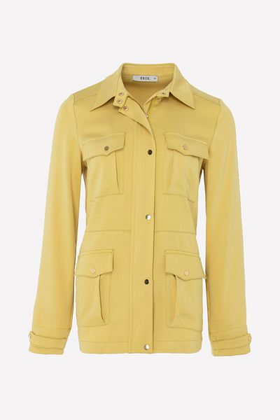 Ekol Trench Coat - Snap Detail