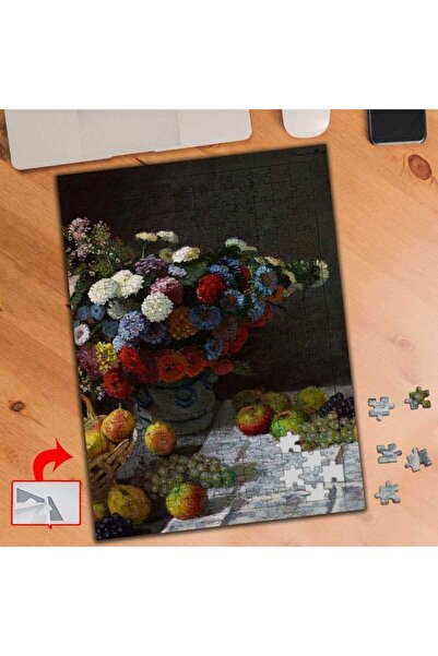 Genel Markalar Çiçekli Meyveli Natürmort, Monet 240 Parça Puzzle Yapboz Tablo-801