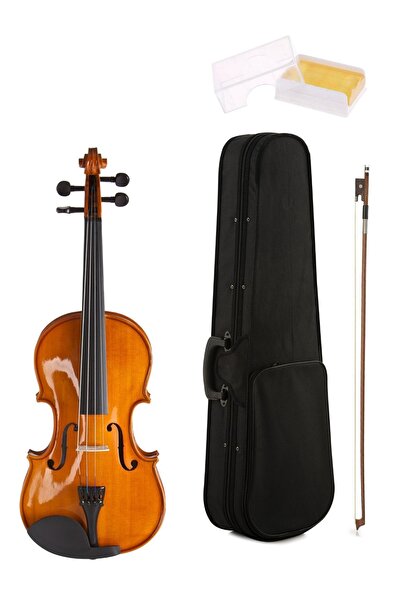 VALENCIA Keman Scale V16044 4/4, Parlak, Klavye Karartılmış Akça Ağaç