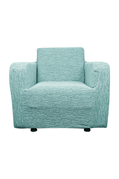 bibaha Jakarlı Düz Desen Tekli Koltuk Örtüsü Koltuk Kılıfı Streç Lastikli Esnek