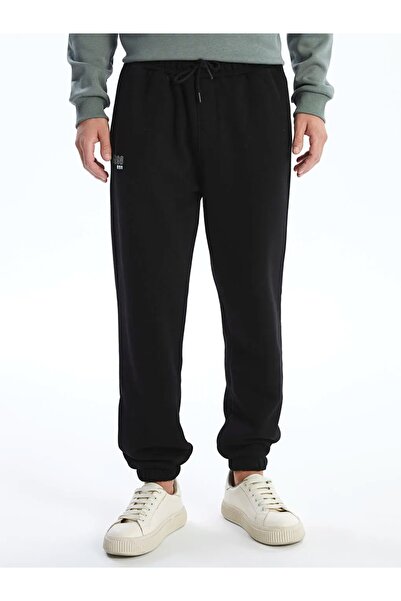 LC Waikiki LCW Casual Siyah Rahat Kalıp Erkek Kalın Jogger Eşofman Altı