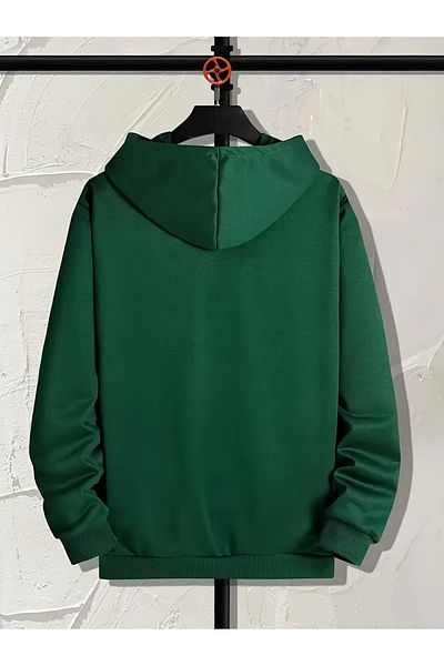 QUEENSTOWN Φούτερ Nefti Green Unisex Oversize Hooded - Πάχος 3 κλωστών
