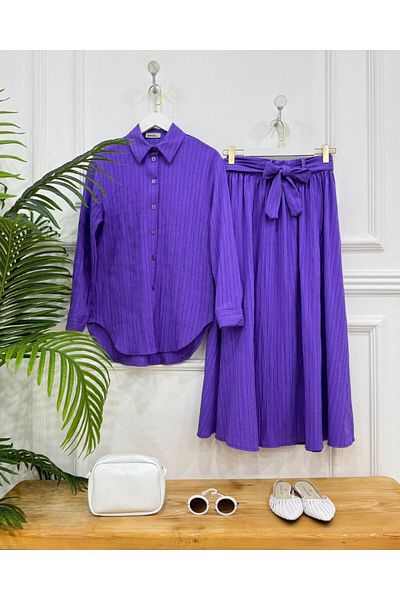 onix Lilac Nehar Double Suit Set