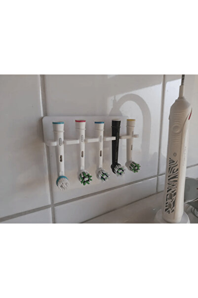 Cypnova Oral B Diş Fırçalık – Diş Fırçası Ucu Tutucu Beyaz Renk