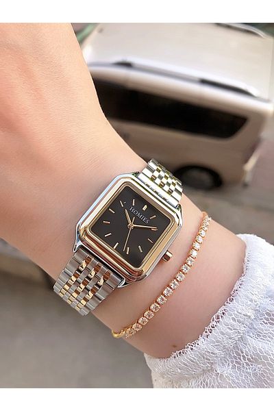 Homies Brand Steel Case - Women's Wristwatch and Gift Bracelet Set