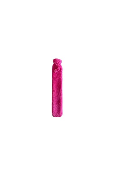 Bosphorus SICAK SU TORBASI BOYUN VE OMUZ ICIN UZUN PELUŞ PEMBE PONPONLU 2LT TERMOFOR 75x13CM