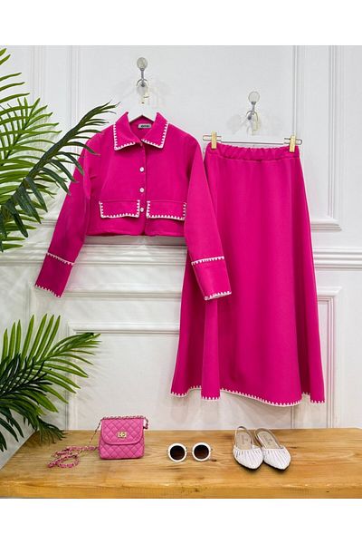 onix Rozen Fuchsia Double Suit Set