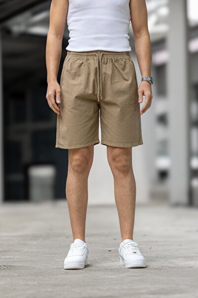 Decas Regular Fit Pocket Capri Shorts - Brown Color