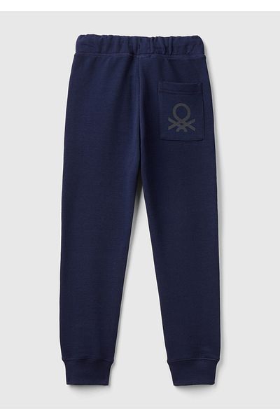 United Colors of Benetton Φούτερ για αγόρι Navy Blue - με λογότυπο στην πίσω τσέπη