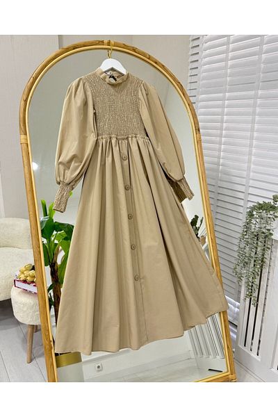onix Stone Color Linda Dress