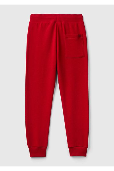 United Colors of Benetton Red Boy's Sweatpants - with Logo