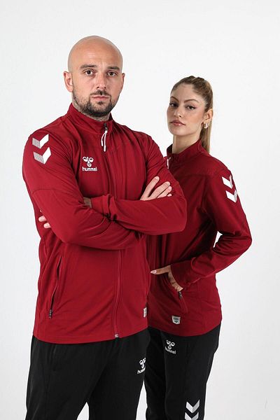 hummel Burgundy Oregon Camping Tracksuit Top