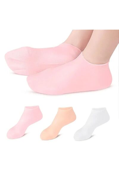 Seram Collection Silikon Ayak Bakım Çorabı Nemlendirici Jel Çorap Çatlak Önleyici Ölü Deri Atıcı Çorap Ayak Bakımı