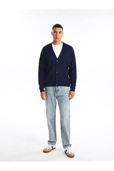 LC Waikiki Men's Knitwear Cardigan - Comfortable Fit, V-neck, LCW Casual