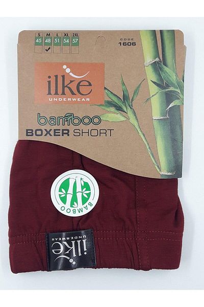İLKE İÇ GİYİM Ilke Men's Bamboo Lycra Boxers 1606 - Pack of 3