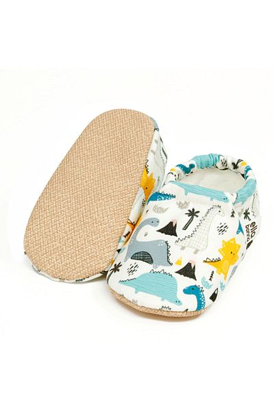 Ella Bonna Dino Baby Booties - Non-Slip Sole Home Boots and Nursery Slippers