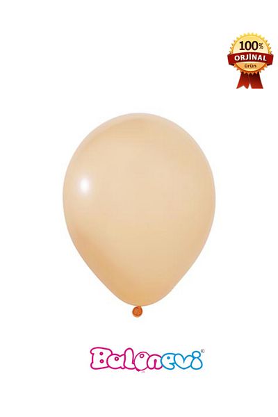 BalonEvi 100Pcs 12'' Printed Balloons - Salmon