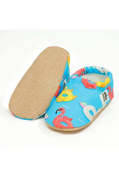 Ella Bonna Non-Slip Sole Duck Patterned Baby Booties, Home Boots Slippers Nursery Shoes Slippers