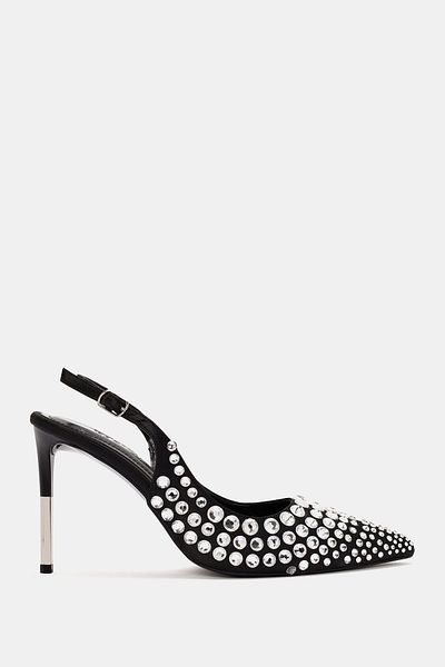 Bestyle Pantofi cu toc pentru femei Black Stone Stone