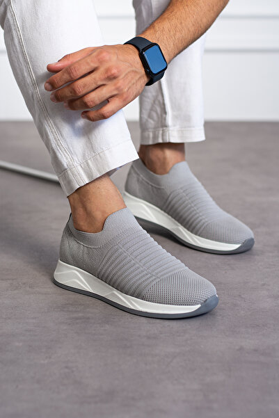 Alba Gri Triko Erkek Sneaker