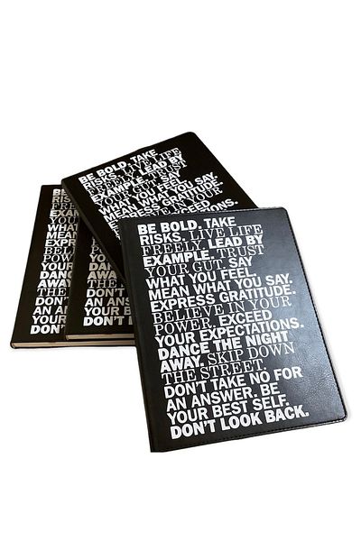blume 20*25 Cm Striped Flexible Leather - Opportunity Notebooks, Acar Thermo, 256 Pages