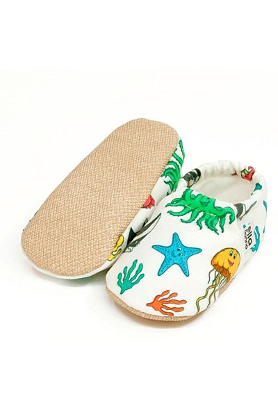 Ella Bonna Non-Slip Sole Sea Animals Baby Booties, Home Boots Slippers Nursery Shoes Slippers