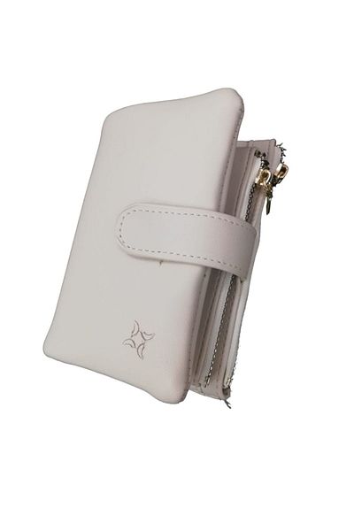 Lebina Cream Washed Leather Women's Wallet