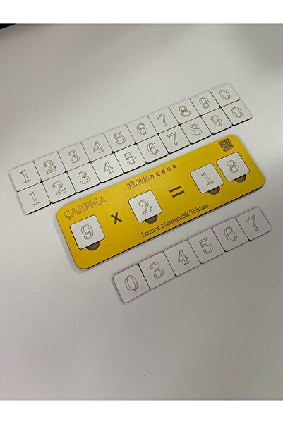 lumos dekor Ahşap Çarpma İşlemi Çarpmayı Öğreniyorum Puzzle