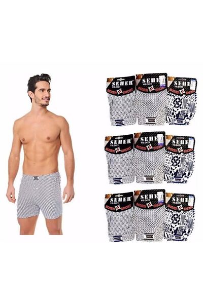 Seher Ανδρικά μοτίβα Boxer 007 - 9 Τεμάχια