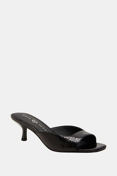 Katy Perry Papuci de damă cu toc negru - The Ladie Low Heel