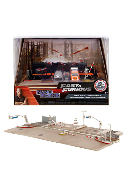 Jada مشهد قطار السباق النهائي السريع والغاضب ديوراما 1.65 بوصة ألعاب جادا الم...