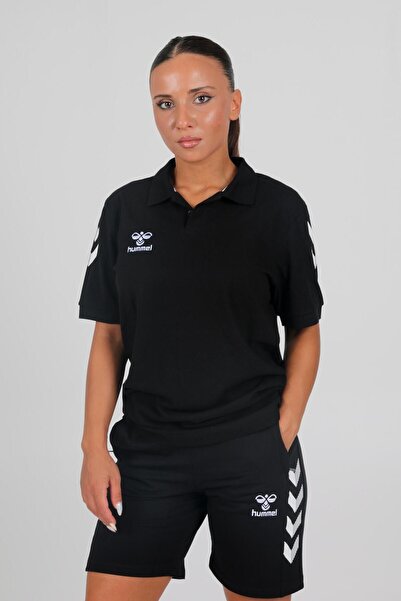 hummel Μπλουζάκι Armin Cotton Polo Neck Μαύρο