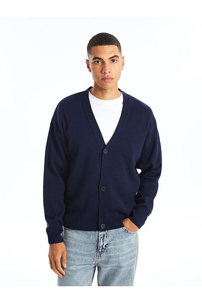 LC Waikiki Men's Knitwear Cardigan - Comfortable Fit, V-neck, LCW Casual