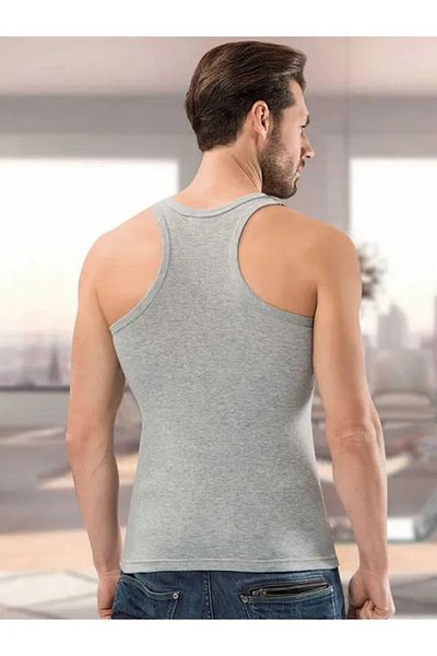 Anıt Ανδρικό Ribbed Sports Strap Tank Top 1106 - 6 Τεμάχια