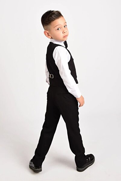 Merdia Boy's Tuxedo - Suit with Vest and Bow Tie