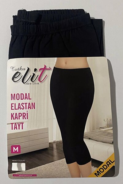 Tutku Elit Women's Modal Lycra Capri Tights 2102 - 6 Pieces